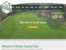 Tablet Screenshot of elkviewgolf.com